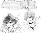 イラストの線画を代行いたします 線画が苦手な方や線画のみ描いて欲しいという方におすすめです イメージ6