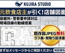 飲食店オーナーが作成！現場目線の店舗図面作成します 【既存図無料】元オーナーが引く！現場主義の勝てる店舗図面作成 イメージ1