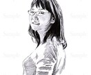 写真から鉛筆デッサン風に似顔絵を描きます SNSのアイコンやプレゼントに！ イメージ5
