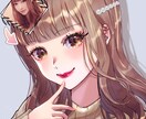 魅力的な女の子のSNSアイコンを描きます 商用OK！ヘッダー・配信サムネイル等にも！ イメージ4