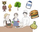 商用利用OK！目的に合わせたイラスト描きます アイコンや挿絵、名刺、似顔絵などにピッタリ♪ イメージ7