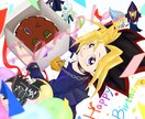 SNSアイコンや一枚絵等、お描きします かわいい絵柄寄りのキャラクター イメージ2