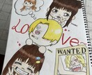 似顔絵やイラストで笑顔にさせますます 私が描く似顔絵は、モナリザのようによく目が合います。 イメージ7