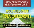 カウンセリングして、貴方の経営戦略を立案します 白紙からでも大丈夫！全てこちらでリードする支援サービスです。 イメージ1