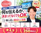 プロが購入前に構成提案！動画を企画から制作します 内容が決まっていなくてもOK。構成・台本からご提案します イメージ1