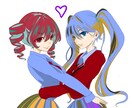 ギャルゲー風！！平成を感じさせるイラスト描いてます 人外、百合、ファンタジーも描けます。 イメージ2