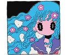可愛くてどこか不思議な絵を描きます シュールでうにょうにょ目のキャラ描きます！全力で頑張ります！ イメージ7