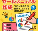成果の上がるマニュアル作成します 売れる営業マニュアルの添削、作成お任せください！ イメージ1