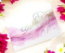 母の日のぴったりな線画似顔絵をデザインします 母の日　「やさしい横顔の贈りもの」線画似顔絵 イメージ2