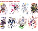 商用◎SD・１枚絵・キービジュアル制作承ります イラスト制作取引実績100件以上！躍動感のあるイラスト イメージ3