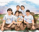 写真をもとに鮮やかなデジタル水彩似顔絵を描きます 【お2人様から】素敵な写真をより鮮やかな作品に仕上げます✨ イメージ9