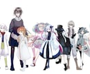 TRPG立ち絵やゲーム立ち絵描きます キャラクターデザインから相談可能です❕ イメージ1