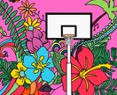 ショップカード、ステッカー、Tシャツ、マスク、ます 南国風のイラストが得意なイラスト屋です！ イメージ8