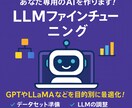 LLMファインチューニングします GPTやLLaMAなどを目的別に最適化！ イメージ1