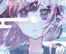儚げで可愛い女の子イラスト描きます キラキラで儚い女の子のSNSアイコンやイラストを作成します イメージ6