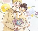 優しさと愛の溢れる似顔絵お届けします ❤︎ご長寿祝い、記念日、ウェディング、ご自宅用に❤︎ イメージ5