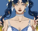 貴方だけのお洒落なSNSアイコン描きます かっこいい、清楚･セクシー系から韓国系まで色々お任せ下さい！ イメージ4