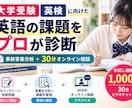 英語の課題を診断し学習方法をアドバイスします 答案を分析し、あなたに合った学習法をご提案します イメージ1