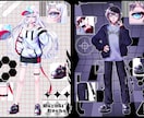 高クオリティ！商用可の全身立ち絵をお描きします きらきら美麗◇IRIAM、TRPG、アクリルスタンドなどに！ イメージ2