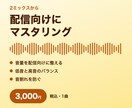 配信向けに1曲をマスタリングで仕上げます 音量と質感を整えて、配信向けの音に イメージ1