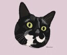 インテリアにも馴染む、猫ちゃんの似顔絵お描きします 空間に自然と溶け込む、落ち着いたタッチで丁寧に仕上げます イメージ4