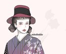 美人！かわいい！アイコン・似顔絵作成します LINE、SNS、ブログ等のおしゃれアイコンに最適 :) イメージ4