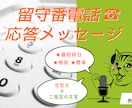 最短即日★留守番電話メッセージを格安でお届けします ★定型文を選んで、入れたい文言を指定するだけ！★簡単早い！ イメージ2