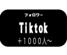 Tiktokフォロワー1000人増やします 安価でTiktokフォロワー増やします イメージ1