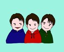 ご家族のイラスト描きます シンプルなのにどこか似ていてフフッと笑える大好きな家族を絵に イメージ6