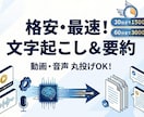 格安・最速！動画・音声の文字起こし＆要約承ります 面倒な作業は丸投げ！テープ起こしから要約まで完結 イメージ1