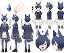 キャラクターデザインします 三面図制作のみもOK！あなただけのキャラクターを作ります！ イメージ1