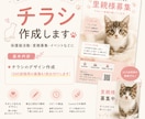 保護猫ちゃんチラシ（画像付）を作成いたします 保護猫活動を、デザインでお手伝いします イメージ1