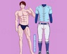 モチーフは何でもok ！着せ替え風イラスト描きます あなたのイメージを形にします♪ イメージ1