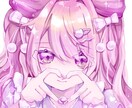 可愛い女の子を描きます ピンク系青系、可愛い女の子や、可愛い服装を求める方へ イメージ3