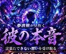言葉にならない本音を視ます 彼の本音とは？｜言葉や態度の裏にある本心を視ます イメージ1