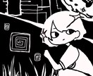 モノクロの世界観でイラスト制作いたします 少し寂しく、静かな空気感のあるイラストを描きます。 イメージ1