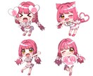 ラフ2案♡ミニキャラ・デフォルメ描きます SHOWROOMアバター、Vtuberさんやアイドルさんに イメージ4