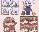 SD、ミニキャラ、デフォルメ作製致します １.５or２or２.5頭身のイラストを描きます イメージ2