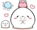 ゆるくてかわいいラインスタンプを制作いたします ゆるふわでかわいい！あなただけのラインスタンプいかがですか？ イメージ7