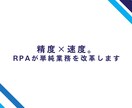 精度×速度。RPAが単純業務を改革します ルーチン作業が秒速完了！面倒な事務作業をUiPathで効率化 イメージ1
