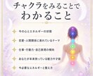 7つのチャクラから今のあなたを読みます 写真から心・人間関係・行動力を読み解きます イメージ2