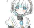 鉛筆風のやわらかいキャライラストを描きます 自分なりに精一杯頑張らせて頂きます……！ イメージ3