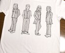 イラストデザイン、手書きTシャツを作成しています あなたの好みのデザインを私のタッチで唯一無二のイラストに イメージ2