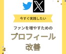 Twitterプロフィールを改善します キーワードを設定するだけで簡単にプロフィールの改善ができます イメージ1