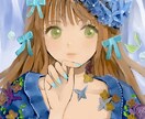 おまかせOK⭐︎お花の似合う人物イラスト描きます お花のご指定可能！テーマなどありましたらお伝え下さい♪ イメージ1