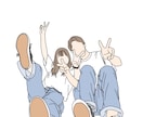 線画イラストを描きます SNSアイコンをおしゃれな線画イラストにしてみませんか？ イメージ1
