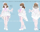 衣装デザイン承ります 可愛い衣装デザイン！アイドル、ゲーム、地雷系、Vtuber… イメージ1