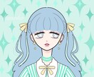 キラキラしたかわいいアイコン・イラストお描きします 商用OK！パッと目を引く個性的でかわいいイラストSNS等に！ イメージ5