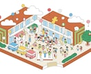 ポップであたたかいアイソメ・アクソメ図を制作します 商用OK！広告・Webに使える、わかりやすさ重視のイラスト イメージ6