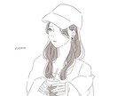 シンプルで大人可愛いアイコン描きます 超簡単依頼♪写真を1枚送るだけ！最短1日で納品も可能◎ イメージ1
